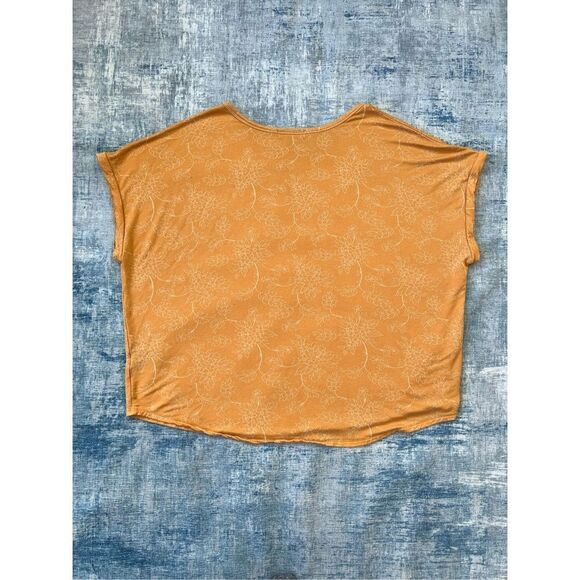 Buffalo David Ditton Mustard Yellow Floral Blouse XXL - Picture 2 of 7